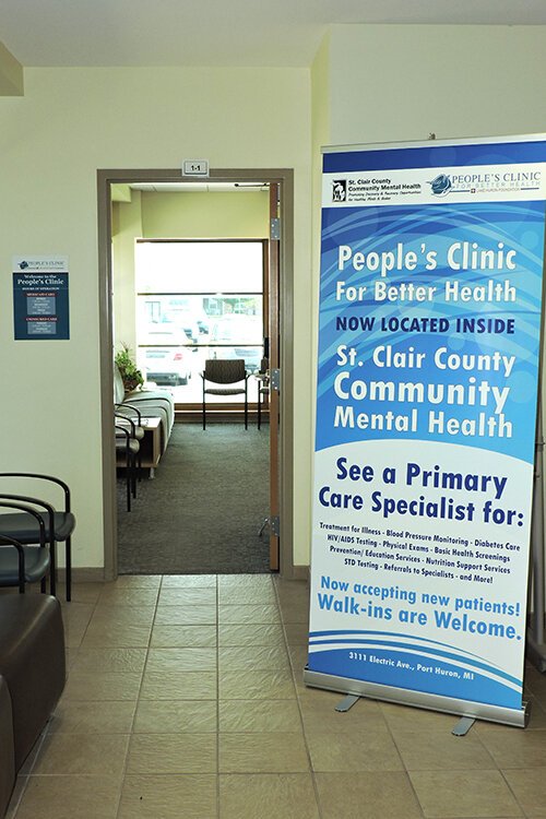 The People’s Clinic for Better Health is located in the lobby of the St. Clair County Community Mental Health main office at 3111 Electric Ave. in Port Huron.