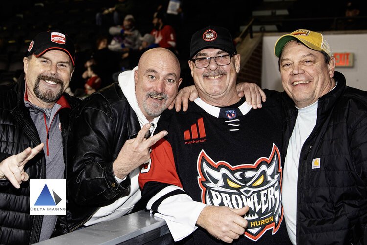 Fans of the Port Huron Prowlers on Casey Harris Night.