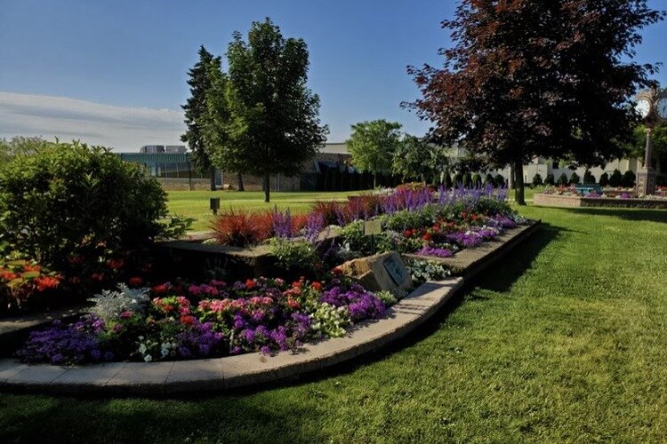 Display of flowers at Palmer Park done by the St. Clair Garden Club.