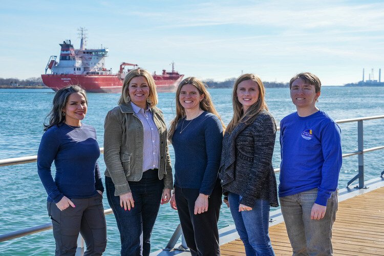 Staff members of Friends of the St. Clair River.