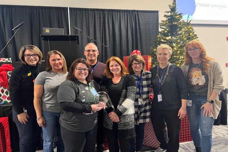 InSHAPE staff pose with their National INSHAPE Program Innovator Award.