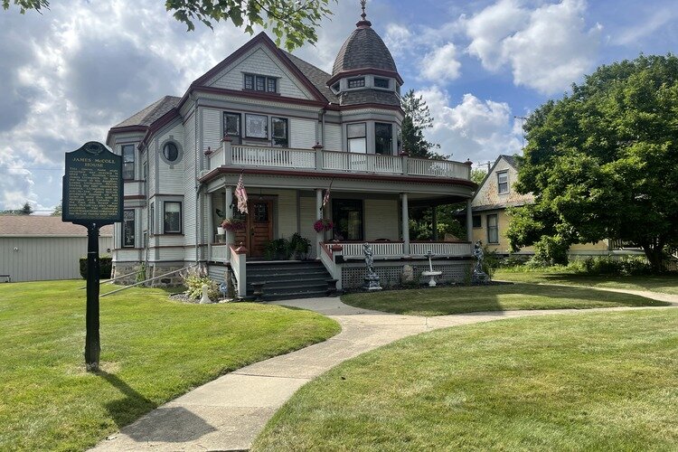 The James McColl House located at 205 S. Main St. in Yale.