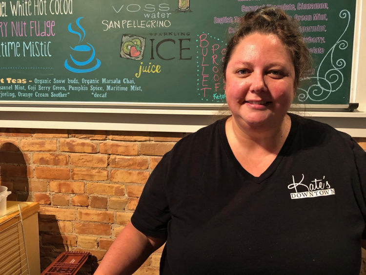 Katie Voss loves serving her customers at her downtown Port Huron business.