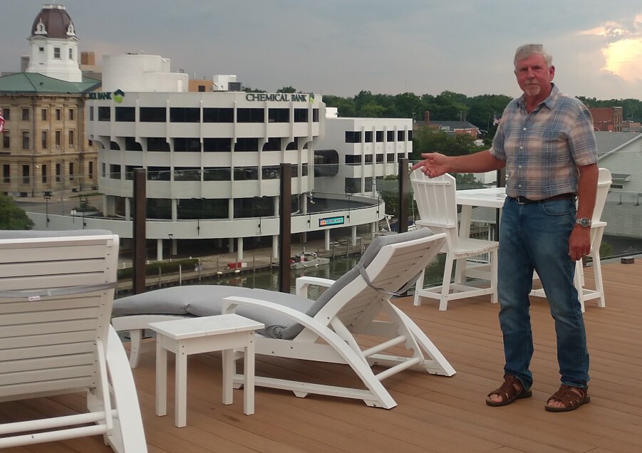 Rooftop patios are a key selling feature to lofts offered by investor Larry Jones.