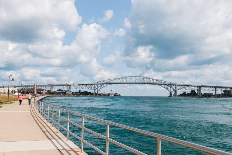 Take a stroll along the riverwalk to enjoy fantastic views.