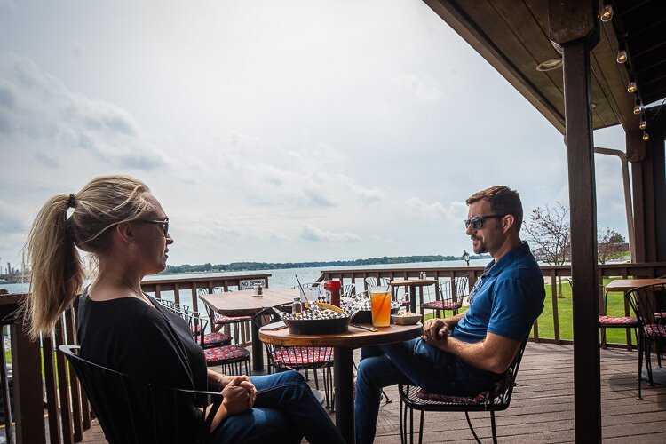 Enjoy dinner on the shoreline is a perk at Junction Buoy.