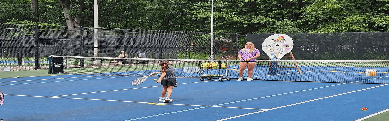 Competitors at 2023's Robinson Tennis Tournament.