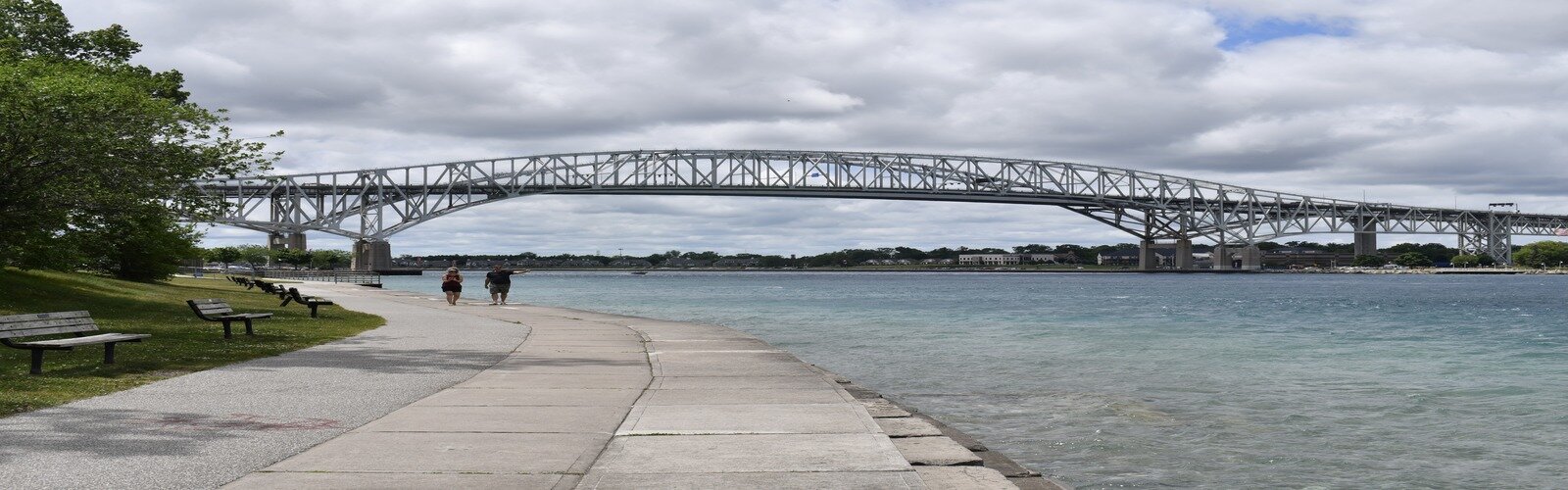 The Blue Water Bridge.