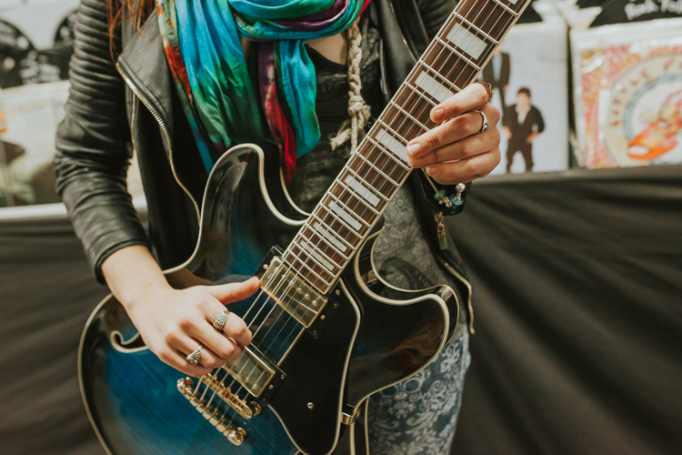 Raven Rae's new electric guitar is thanks to generous support from her fans.