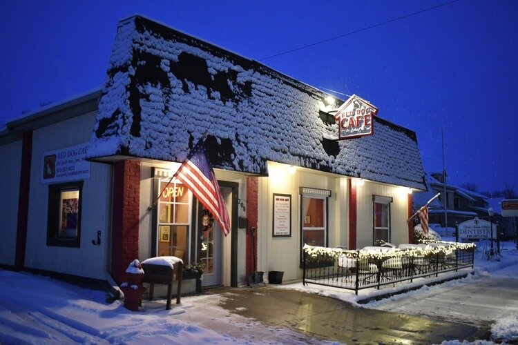 The Red Dog Cafe in Yale welcomes cold diners with its hearty breakfasts.