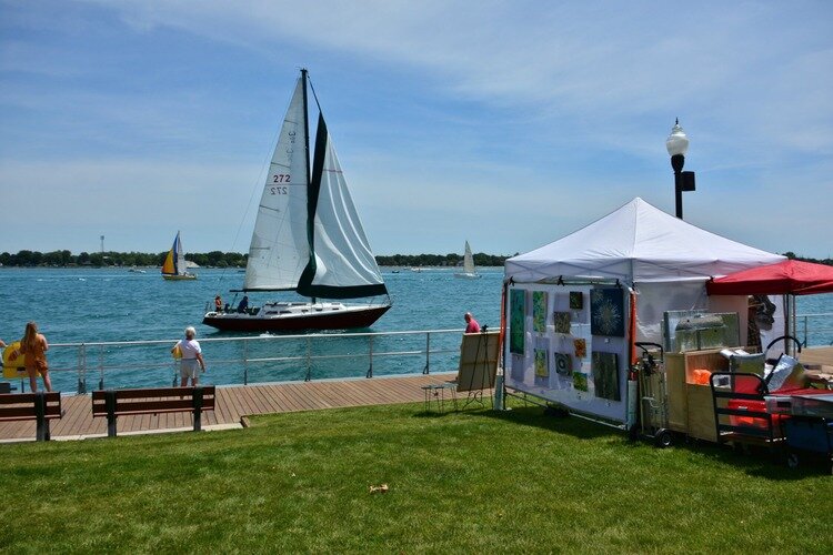 Art displays at last years St. Clair Art Fair in Palmer Park.