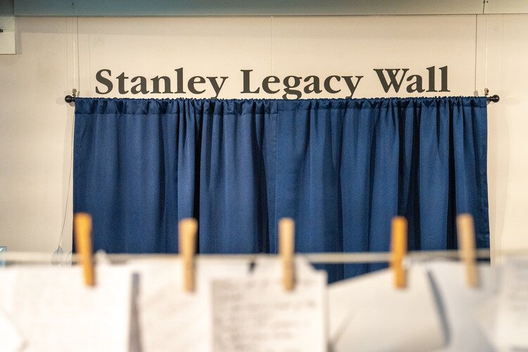 Stanley Legacy Wall at the Carnegie Museum in Port Huron.