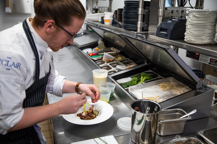 Chef Jacob Verstegen is committed to providing fresh, sustainable foods for restaurant patrons.