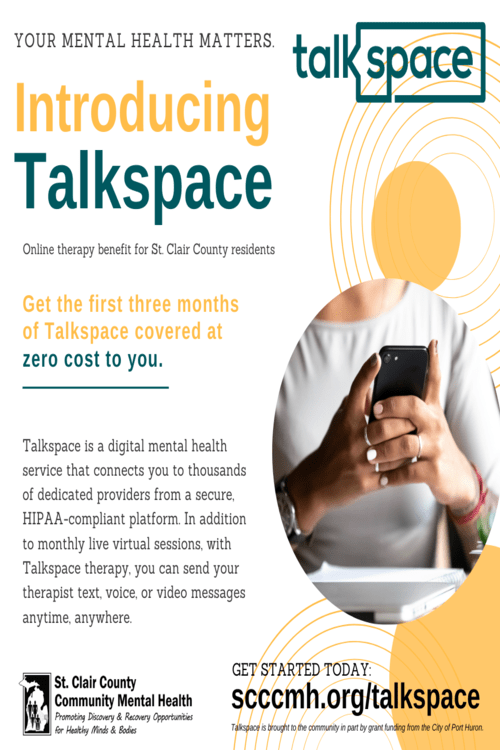 Talkspace flyer. 