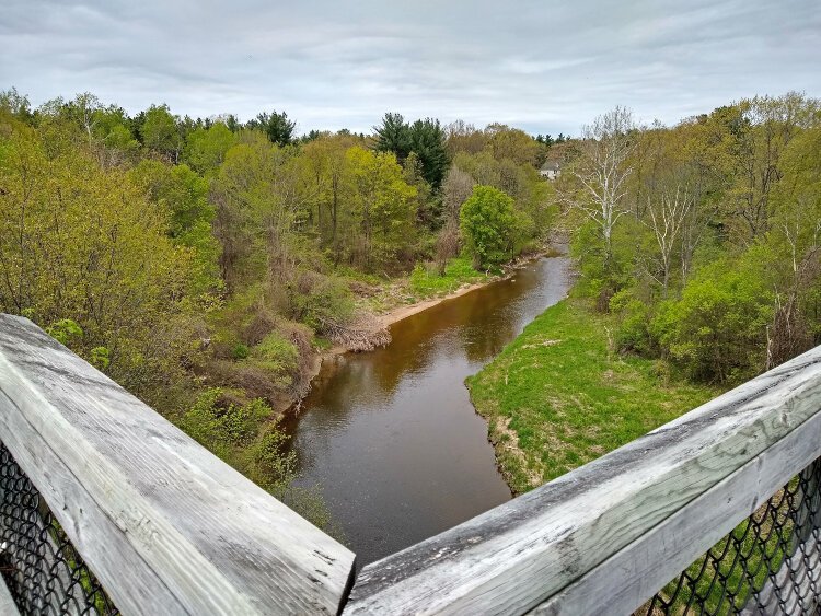 The Wadhams to Avoca trail offers a great view from the Mill Creek Trestle