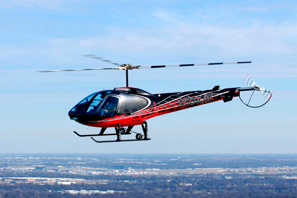 An Enstrom Helicopter is a beautiful sight. 