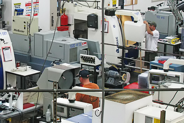 The manufacturing facility at Precision Edge