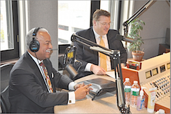 Edwin Harlin (left) of the Michigan State Housing Development Authority