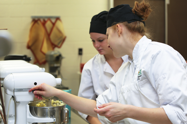 food prep at the center