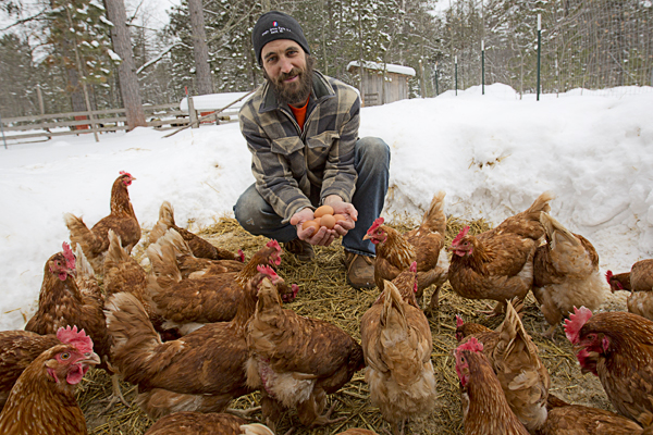 Randy and his chickens