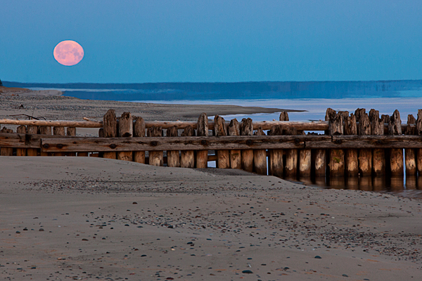 Crisp Point April Moonset