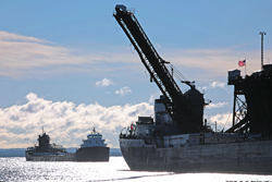 Freighters at Marquette's Upper Harbor