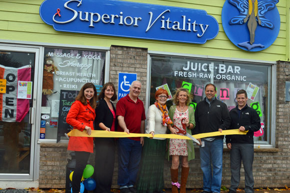 Superior Vitality cuts the ribbon at new opening.