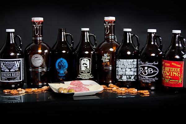 Local brewery growlers- Shawn Malone