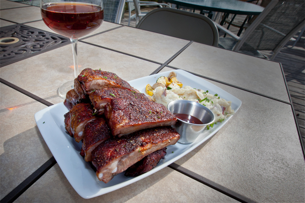 Fitzgeralds smoked ribs and a specialty beer-Shawn Malone