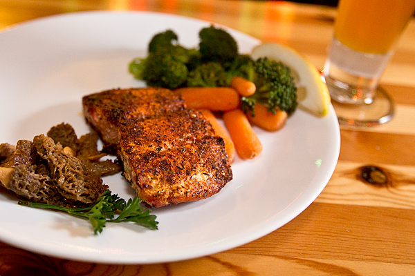 Wild broiled salmon and an IPA- Shawn Malone