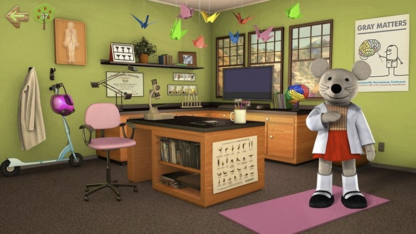 Rosie of Curiosityville, an early-childhood learning site by Digital Steamworks