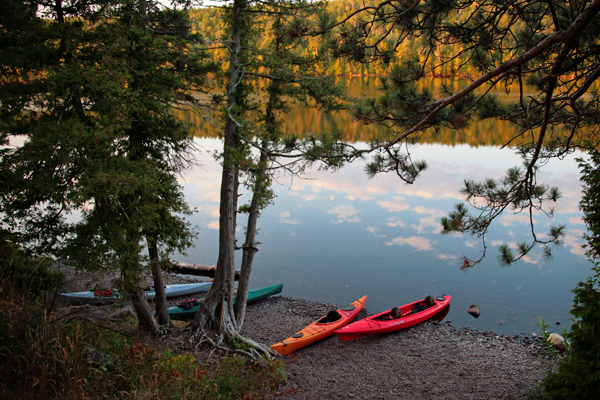 Kayaking, Lake Fanny Hooe, Copper Harbor