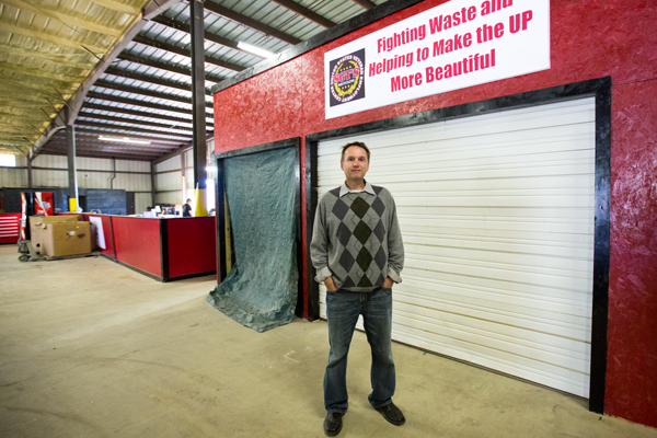 Steve Hawn of Sgt's Recycling in Escanaba