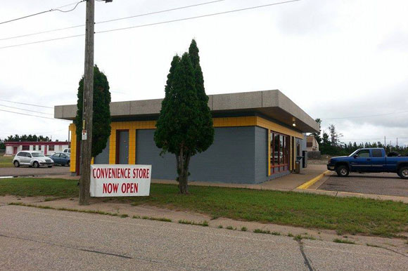 Sawyer Service Center is putting in a gas station.