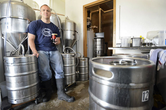 Chris Gethers of Pictured Rocks Brewing.