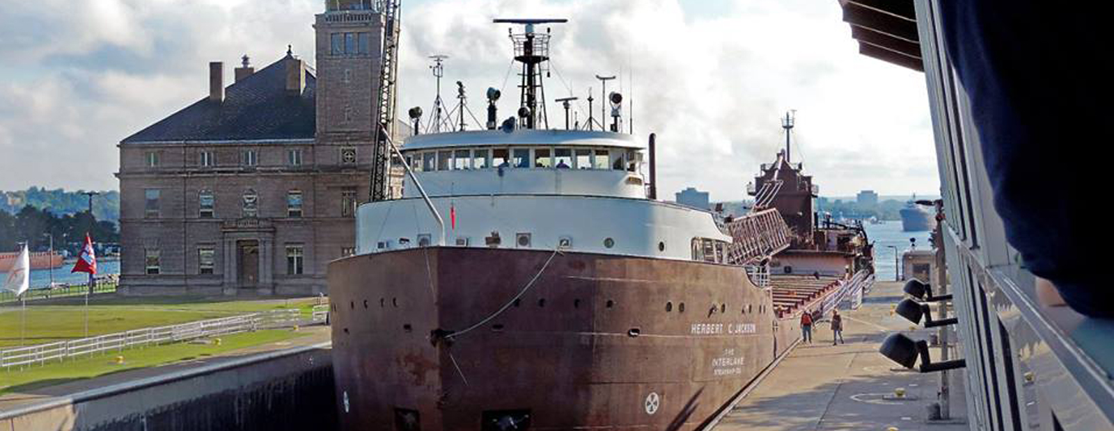 The Soo Locks, Sault Ste. Marie, Michigan.