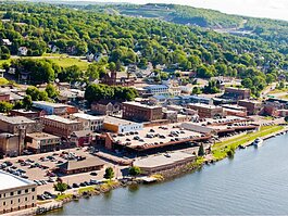 Houghton's waterfront before the improvements were made.