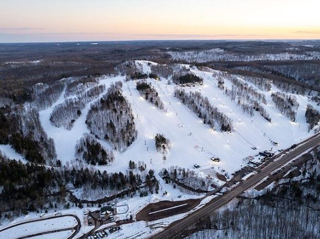 The slopes at Marquette Mountain Resort, located just a few miles from Marquette.